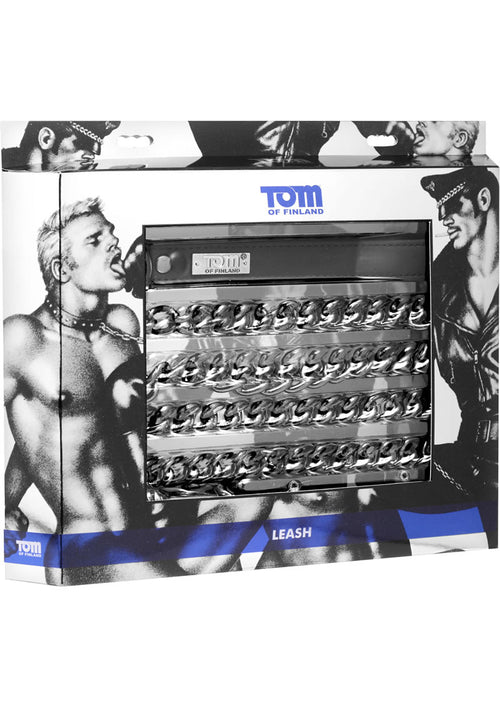 Load image 1 in gallery view. Tom Of Finland Gun Metal Leash - Gray/Metal