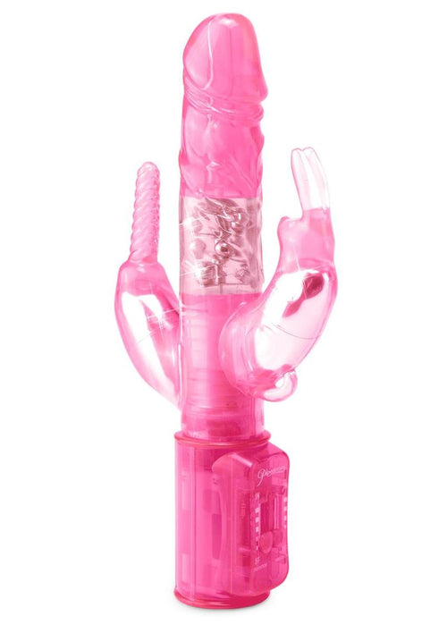 Load image 1 in gallery view. Total Ecstasy Triple Stimulator Rabbit Vibrator - Pink