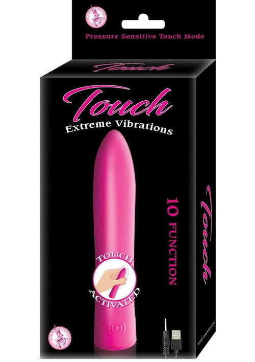 Load image 1 in gallery view. Touch Extreme Vibrations Rechargeable Silicone Vibrator - Pink