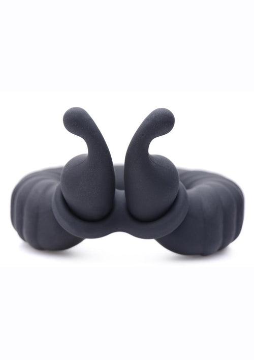 Load image 1 in gallery view. Trinity Men 10x Cock Cobra Dual Stimulating Rechargeable Silicone Cock Ring Trinity Men