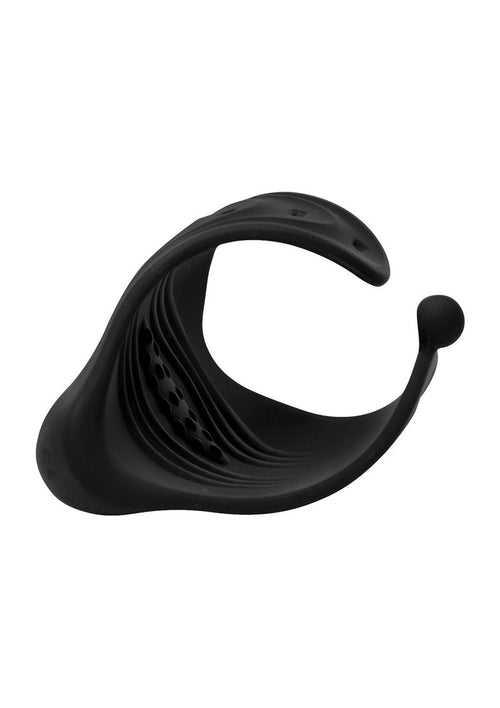 Load image 1 in gallery view. Trinity Men 10x Pleasure Stroke Penis Vibrating Silicone Sleeve - Black