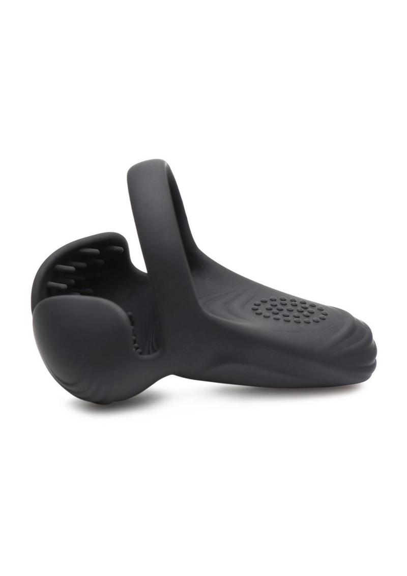 Trinity Men 10x Silicone Cock and Ball Ring with Taint Stim and Remote Control Trinity Men