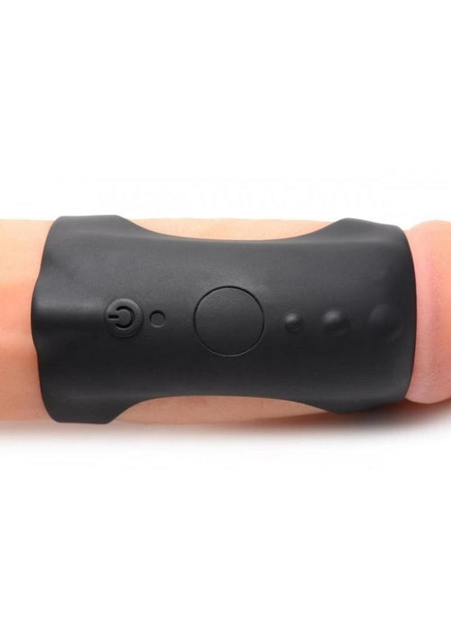 Load image 1 in gallery view. Trinity Men 7x G-Shaft Silicone Rechargeable Cock Ring with Remote Control Trinity Men
