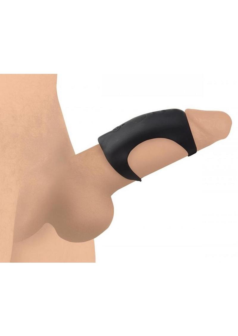 Trinity Men 7x G-Shaft Silicone Rechargeable Cock Ring with Remote Control Trinity Men