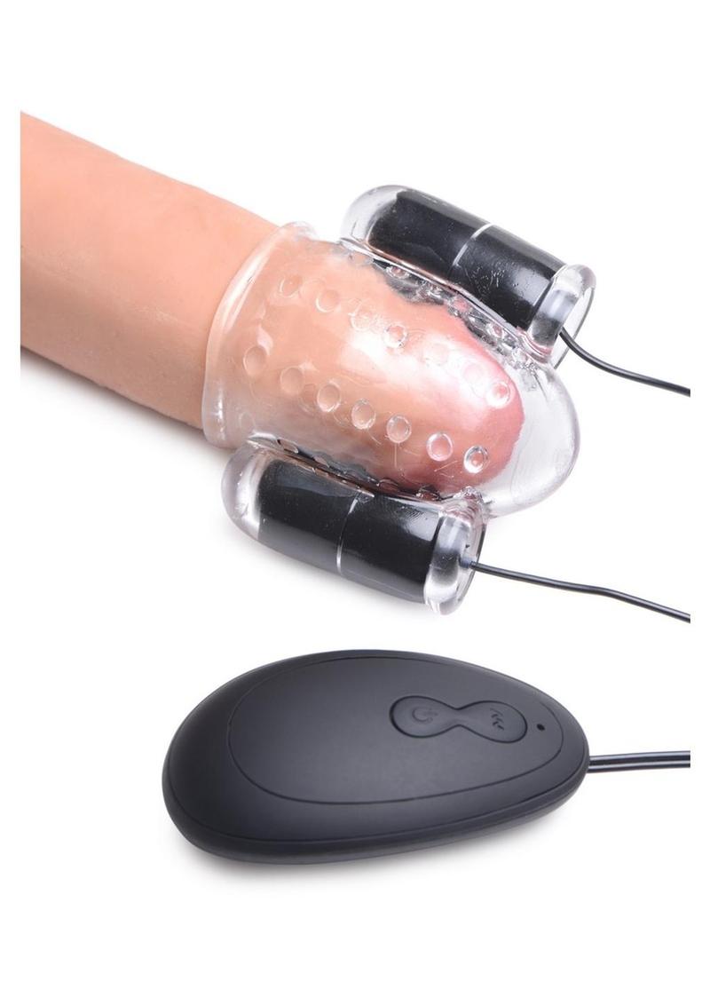 Trinity Men Twin Bullet Penis Head Teaser with Remote Control Trinity Men