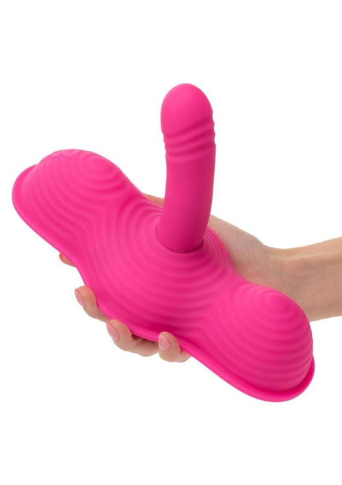 Load image 1 in gallery view. Triple Rider Remote Control Ecstasy Rumbler Rechargeable Silicone Vibrator CalExotics