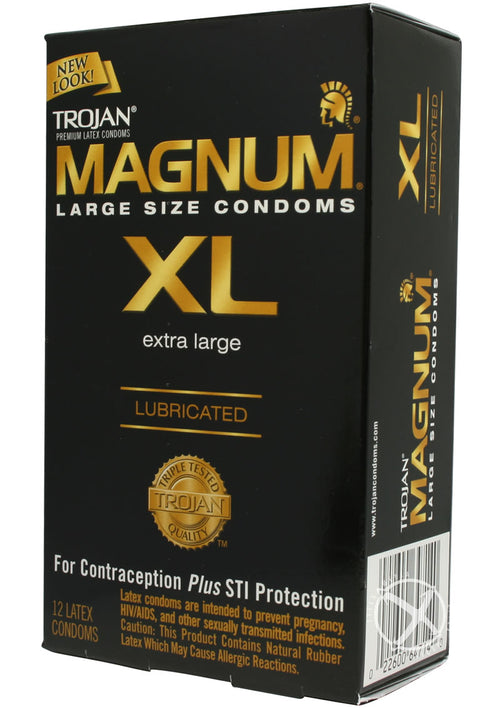 Load image 1 in gallery view. Trojan Condom Magnum Extra Large Lubricated - 12 Pack