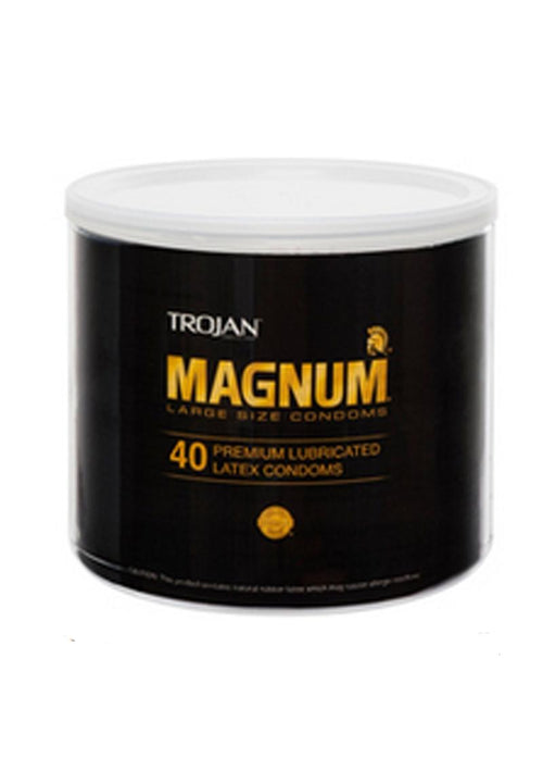 Load image 1 in gallery view. Trojan Magnum 40 Premium Lubricated Latex Condoms Large Size Condoms - Bowl