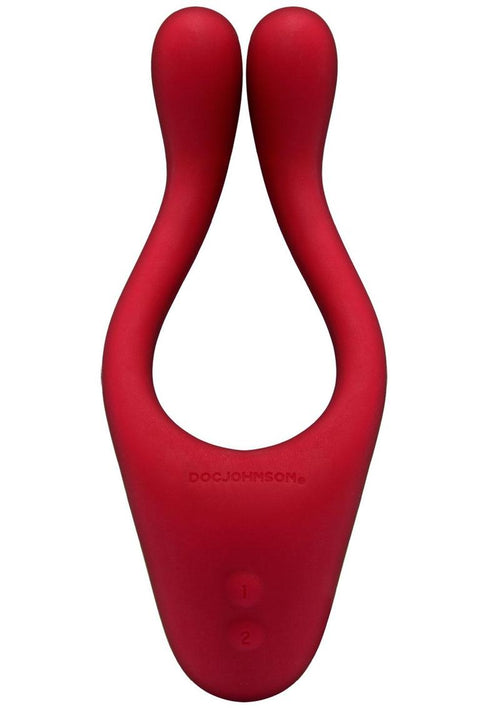 Load image 1 in gallery view. Tryst Rechargeable Multi Erogenous Zone Silicone Massager Limited Edition - Red