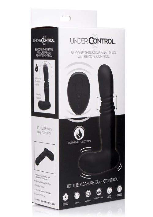 Load image 1 in gallery view. Under Control Rechargeable Silicone Thrusting Anal Plug with Remote Control