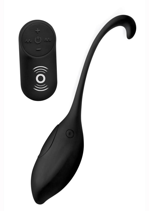 Load image 1 in gallery view. Under Control Rechargeable Silicone Vibrating Egg with Remote Control - Black