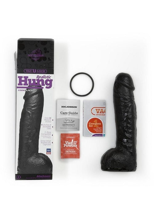 Load image 1 in gallery view. Vac-U-Lock Codeblack Realistic Hung Dildo Vac-U-Lock