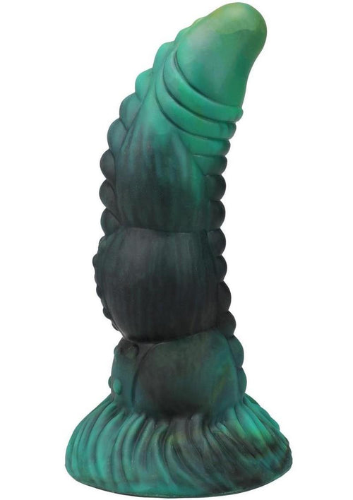 Load image 1 in gallery view. Vac-U-Lock Fantasy Fuckers Green Serpent Silicone Dildo - Green