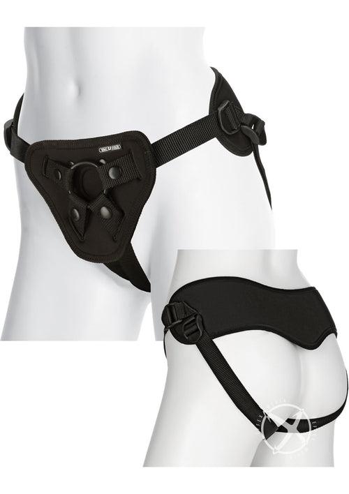 Load image 1 in gallery view. Vac-U-Lock Platinum Supreme Harness with Butt Plug - Black