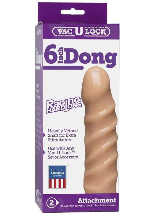 Load image 1 in gallery view. Vac-U-Lock Raging Hard-Ons Dildo - Vanilla - 6in