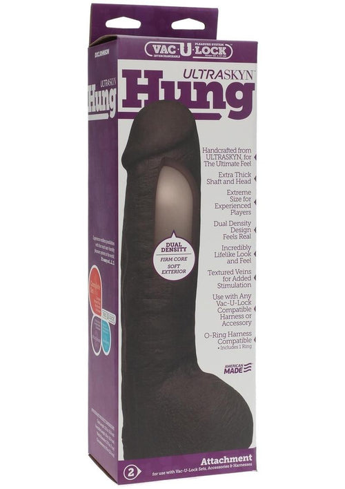 Load image 1 in gallery view. Vac-U-Lock Ultraskyn Hung Dildo - Black