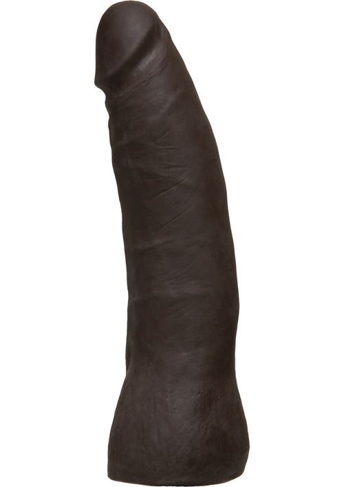 Load image 1 in gallery view. Vac-U-Lock Ultraskyn Thin Dildo - Black/Chocolate - 7in