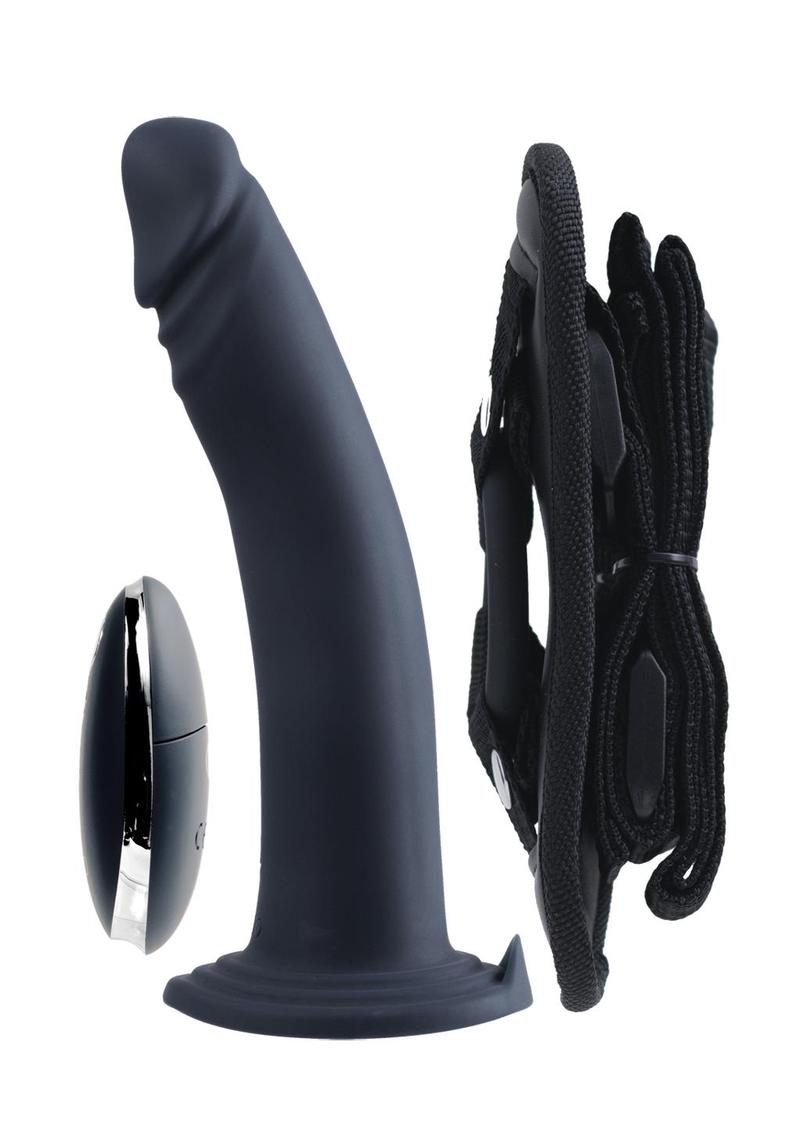 Vedo Diki Rechargeable Vibrating Dildo with Harness and Remote Control VeDO