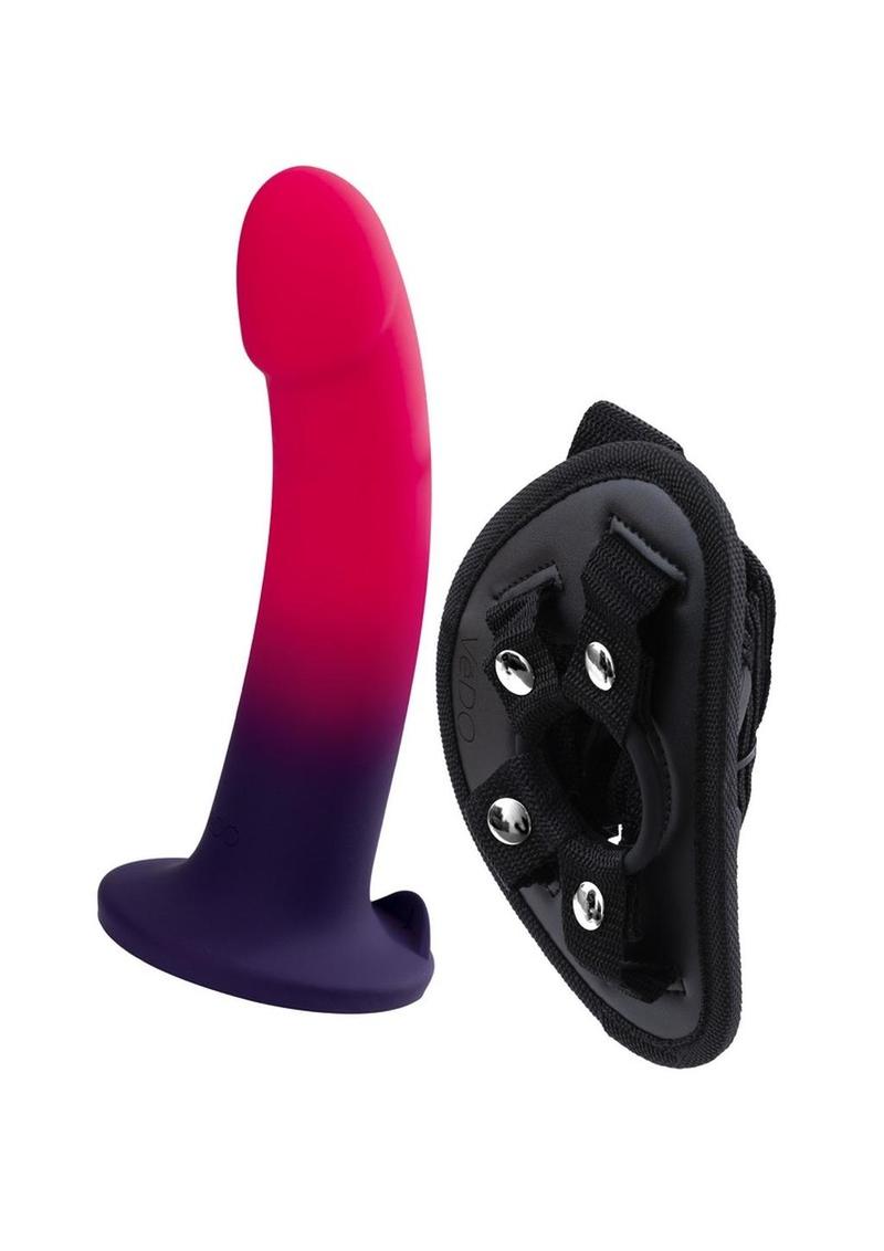 Vedo Duo Silicone Dildo with Harness VeDO