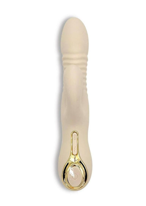 Load image 1 in gallery view. Velvet Gogo All - In - 1 Thruster Rechargeable Silicone Dildo - Its Cassidy Bybee