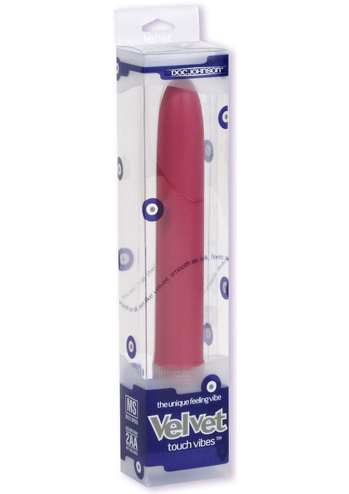 Load image 1 in gallery view. Velvet Touch Vibes Waterproof Vibrator 7in - Dusty - Red/Rose