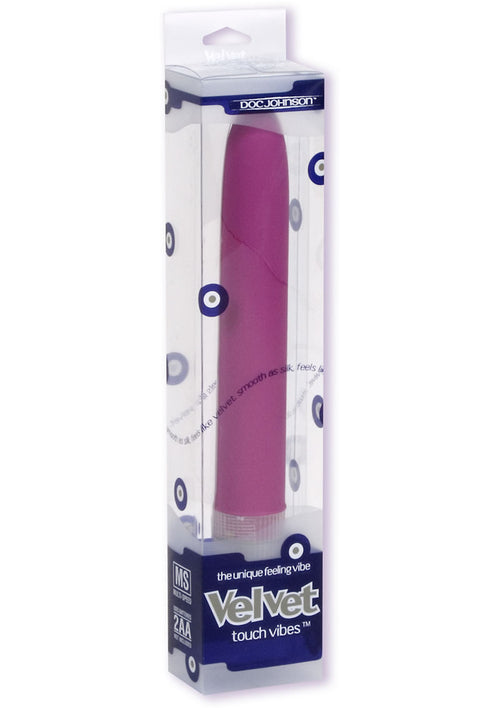 Load image 1 in gallery view. Velvet Touch Vibes Waterproof Vibrator - Magenta/Purple - 7in