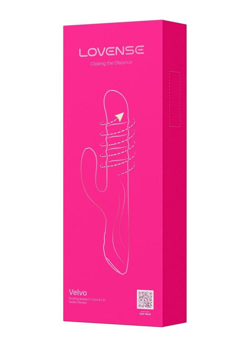 Load image 1 in gallery view. Velvo Rotating Vibrating 3-In-1 Rechargeable Bluetooth App Compatible Rabbit Vibrator - Pink