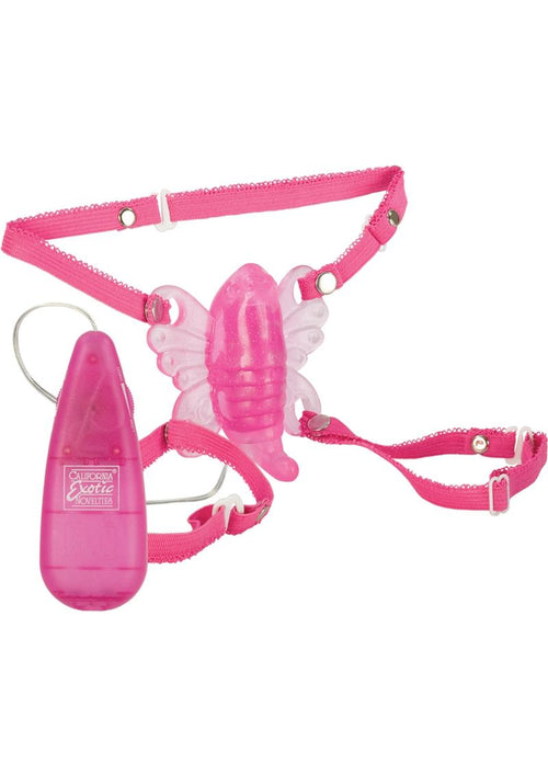 Load image 1 in gallery view. Venus Butterfly Original Strap-On with Remote Control - Pink