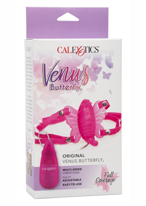 Load image 1 in gallery view. Venus Butterfly Original Strap-On with Remote Control - Pink