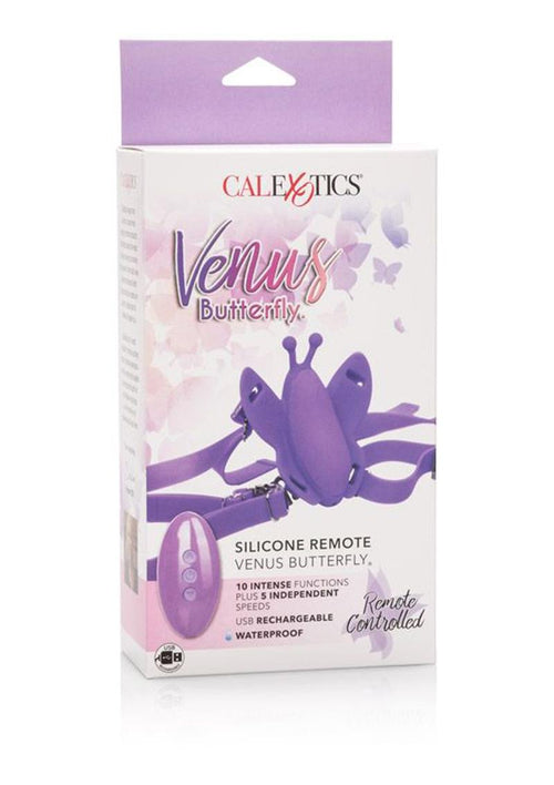 Load image 1 in gallery view. Venus Butterfly Silicone Remote Venus USB Rechargeable Waterproof - Purple