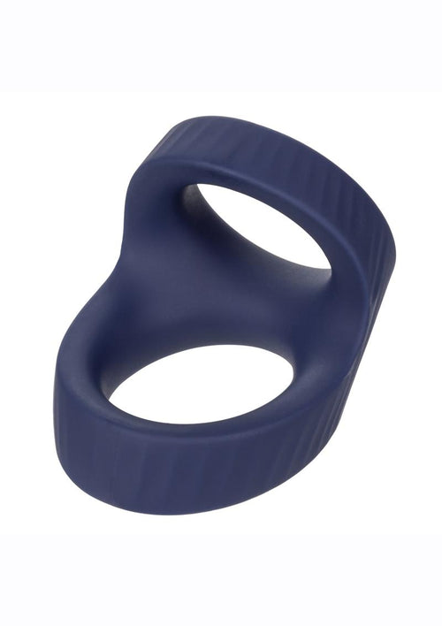 Load image 1 in gallery view. Viceroy Max Dual Ring Silicone Cock Ring - Blue