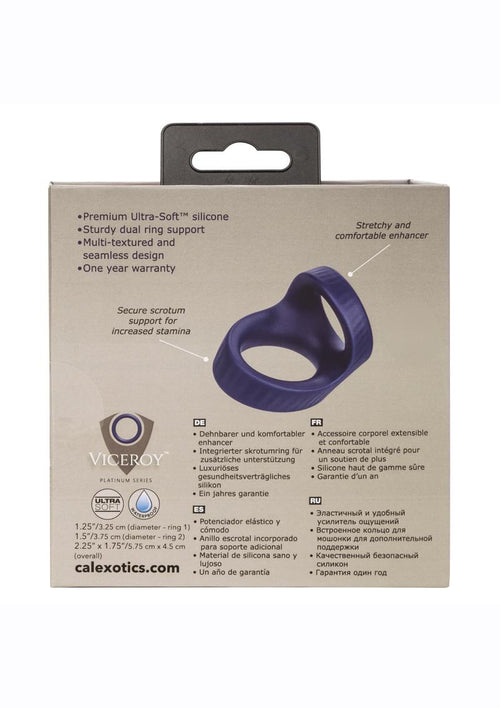 Load image 1 in gallery view. Viceroy Max Dual Ring Silicone Cock Ring Viceroy