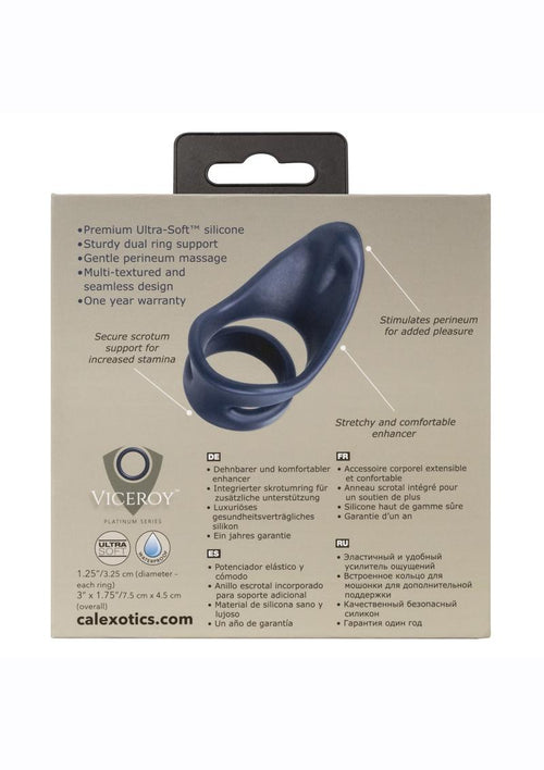 Load image 1 in gallery view. Viceroy Perineum Dual Ring Silicone Cock Ring Viceroy