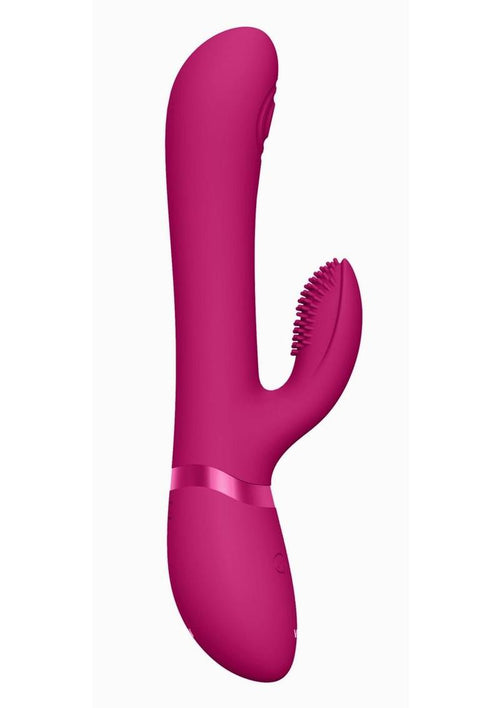 Load image 1 in gallery view. Vive Etsu Rechargeable Silicone Pulse Wave G-Spot Rabbit and Clitroal Stimulator Vive by Shots