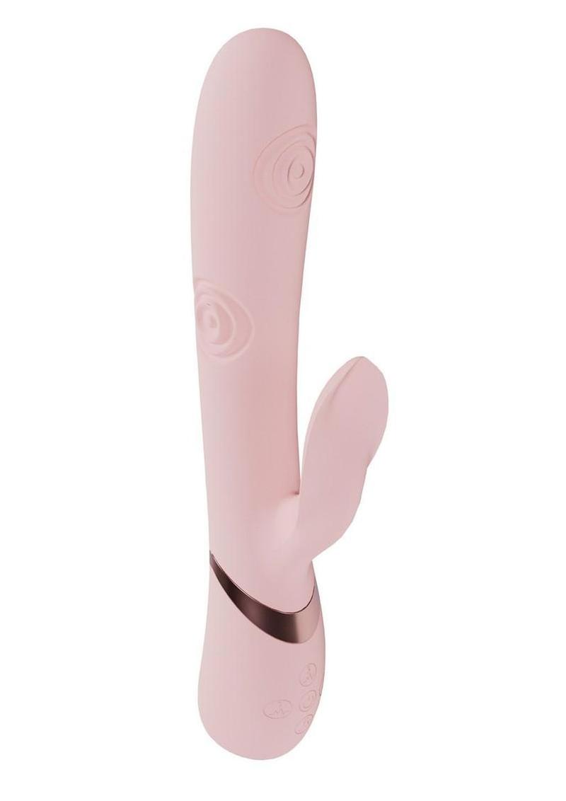 Vive Fronda Rechargeable Silicone Triple Motor G-Spot Vibrating and Tapping Leaf Clit Stimulator Vive by Shots