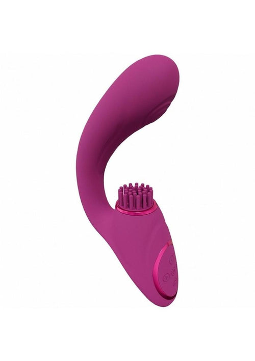 Load image 1 in gallery view. Vive Gen Rechargeable Silicone Triple Motor G-Spot Vibrator with Pulse Wave - Pink