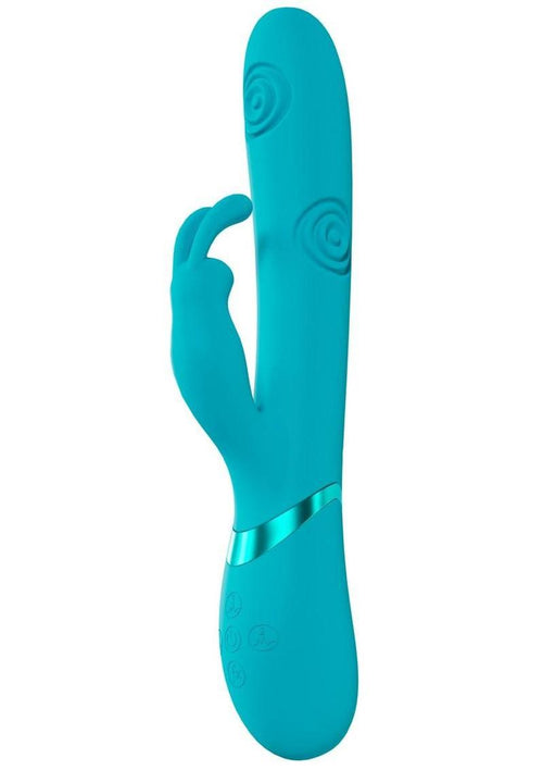 Load image 1 in gallery view. Vive Mimi 10 Function Silicone Rechargeable Triple Motor G-Spot Vibrating and Tapping Rabbit Vive by Shots