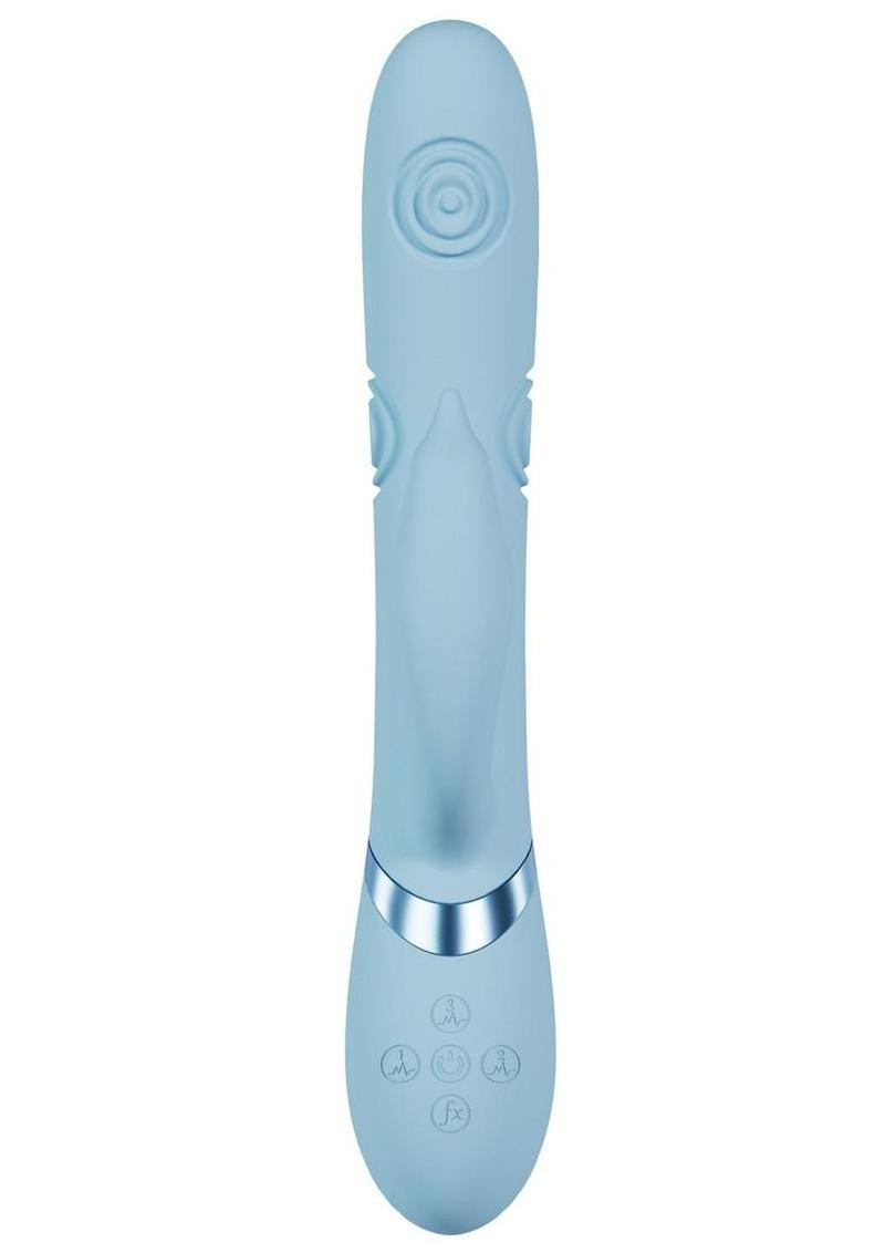 Vive Pallina Rechargeable Silicone Triple Motor G-Spot Vibrating and Tapping Beads Clit Stimulator Vive by Shots
