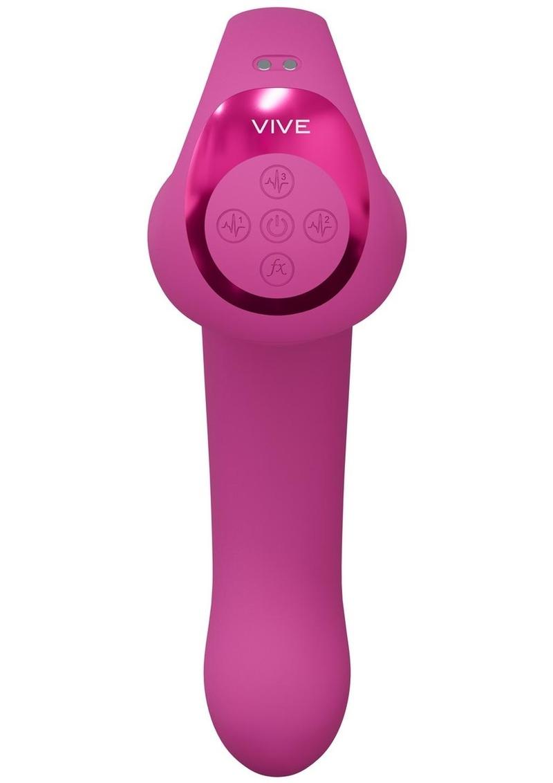 Vive Riko Rechargeable Silicone Triple Motor Thumper with Finger Motion Vibrator Vive by Shots
