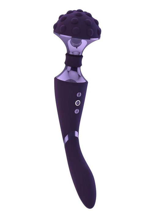 Load image 1 in gallery view. Vive Shiatsu Rechargeable Silicone Bendable Massager Wand - Purple