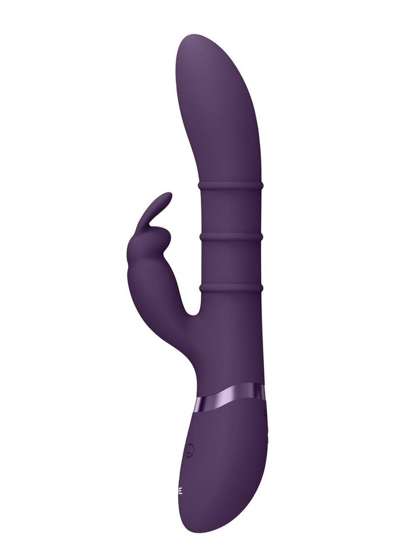 Vive Kura Rechargeable Silicone Triple Motor Up and Down Vibrating Triple Ring Rabbit Vive by Shots