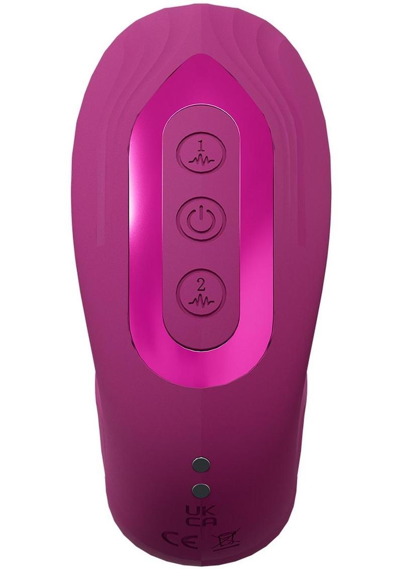 Vive Yuna Rechargeable Silicone Triple Motor Air Wave Vibrator with G-Spot Flapping Stimulation Vibrator Vive by Shots