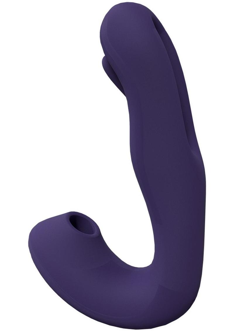 Vive Yuna Rechargeable Silicone Triple Motor Air Wave Vibrator with G-Spot Flapping Stimulation Vibrator Vive by Shots