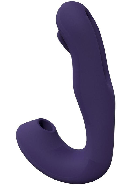 Load image 1 in gallery view. Vive Yuna Rechargeable Silicone Triple Motor Air Wave Vibrator with G-Spot Flapping Stimulation Vibrator Vive by Shots