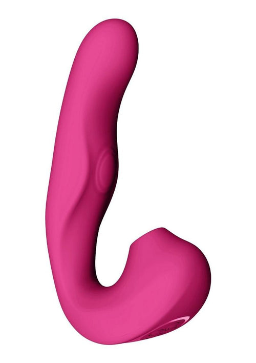 Load image 1 in gallery view. Vive Zaki Air Wave Pulse Wave and G-Spot Rechargeable Silicone Vibrator Vive by Shots