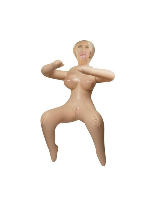 Load image 1 in gallery view. Vivid Raw Reverse Cowgirl Love Vibrating Doll - Vanilla