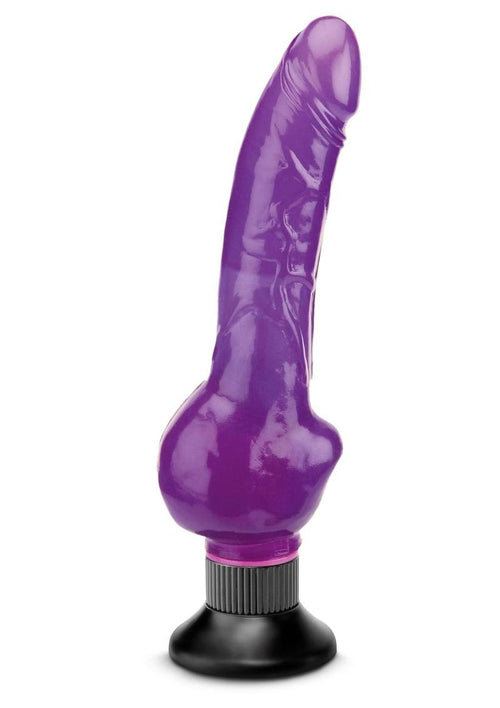Load image 1 in gallery view. Wall Bangers Vibrating Dildo - Purple - 9in