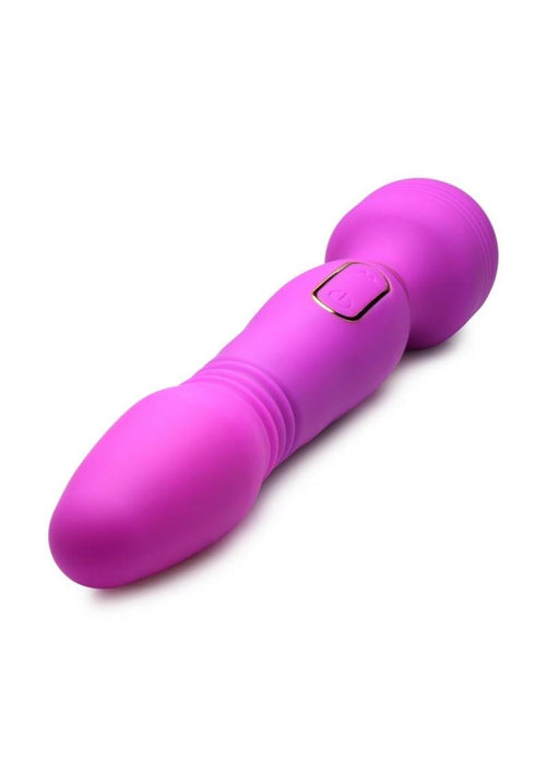 Load image 1 in gallery view. Wand Essential Ultra Thrust-Her Deluxe Rechargeable Silicone Thrusting and Vibrating Wand Wand Essentials