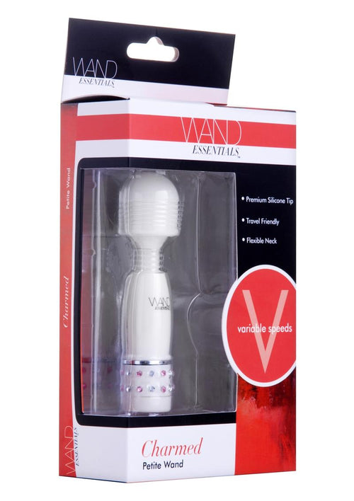 Load image 1 in gallery view. Wand Essentials Charmed - Petite Wand Massager - White