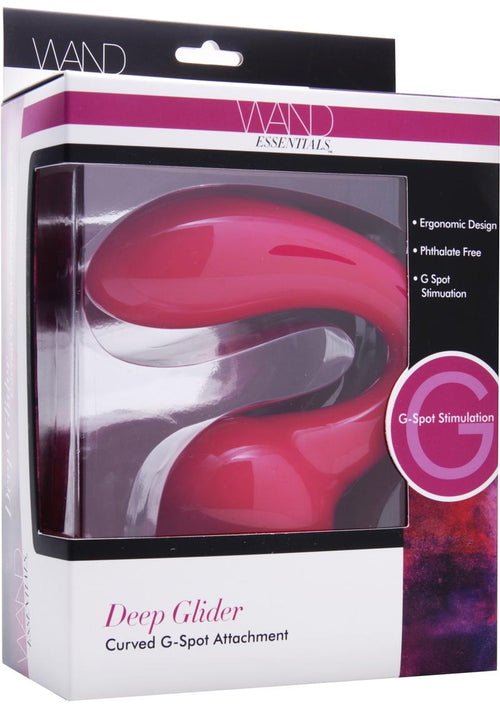 Load image 1 in gallery view. Wand Essentials Deep Glider Curbed G-Spot Attachment - Pink